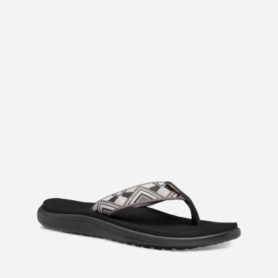 Teva Voya Women's Dark Grey Flip Flops CA96965 Canada Sale